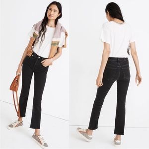 Madewell Cali Demi-Boot Cut Jeans in Starkey Black Wash Size 28